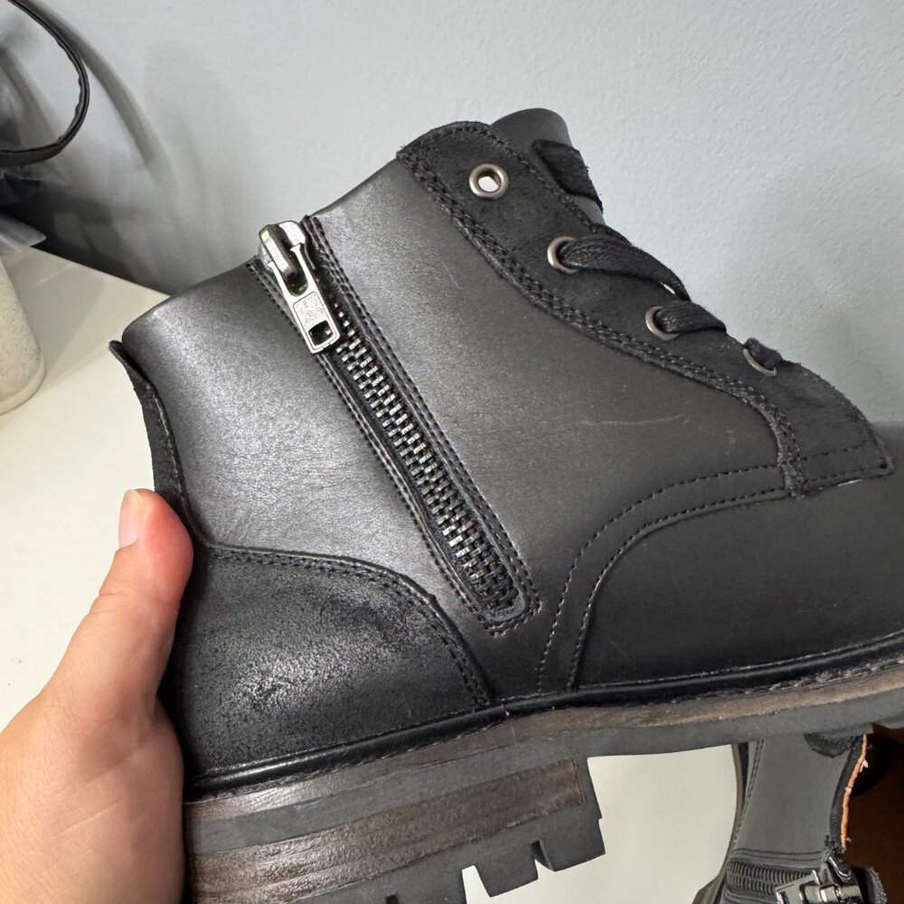 SAKS FIFTH AVENUE men's leather darrell boots size 10 - Picture 10 of 12